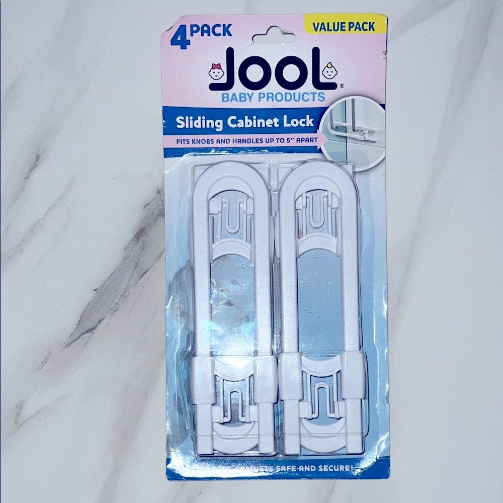$8 sale Jool Baby Sliding Cabinet Lock 4-Pack